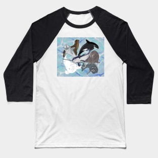 Marine Mammals Baseball T-Shirt